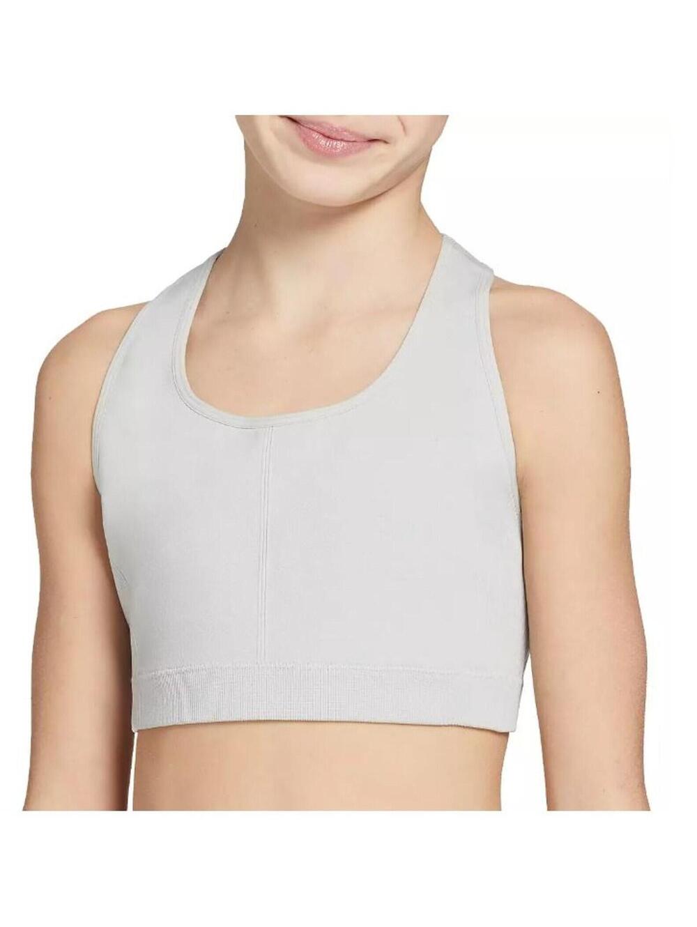 (C49) DSG Girls Seamless Core Sports Bra Size XS Heather Gray New NWT Athletic
